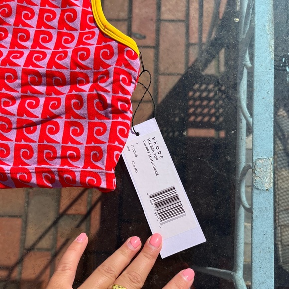 RHODE Cherry Monogram Mia Sport Bra NWOT - Picture 3 of 9